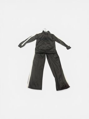 Girls Size 8/10 Pro Player Tracksuit Jacket & Pants Black w/ White Stripes NEW